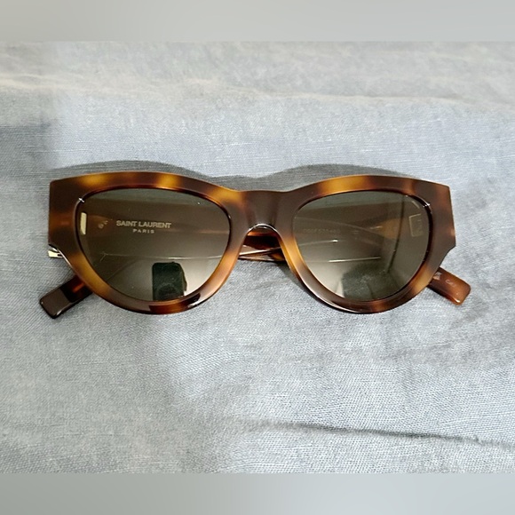 Saint Laurent Tortoise Shell Sunglasses - Picture 1 of 5